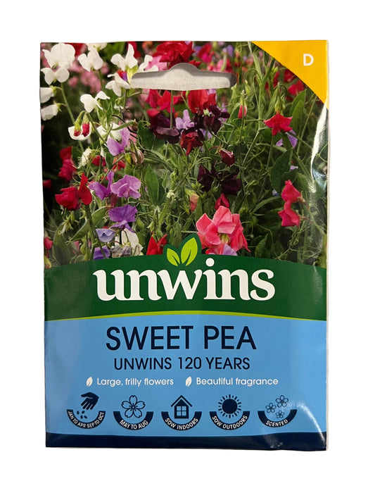 Unwins Sweet Pea – Unwins 120 Years – Flower Seeds