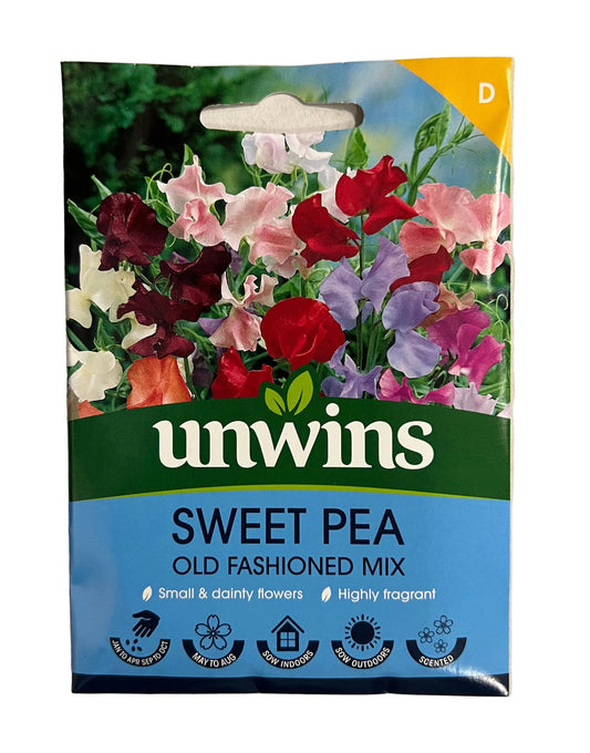 Unwins Sweet Pea Old Fashioned Mix – Flower Seeds