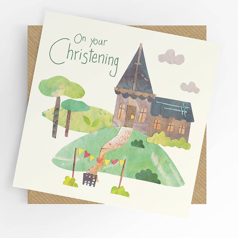 Christening card, Church Christening