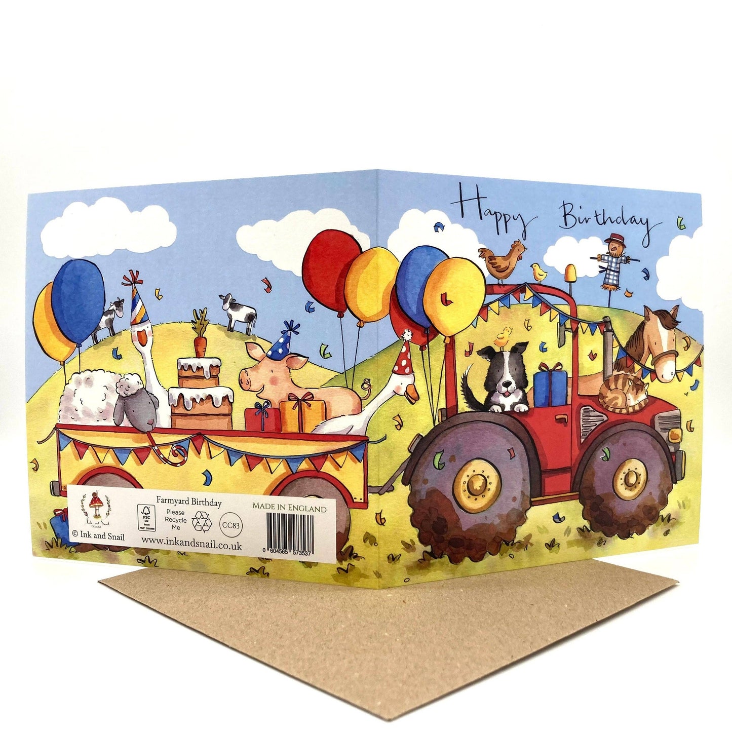 Farmyard Birthday Card