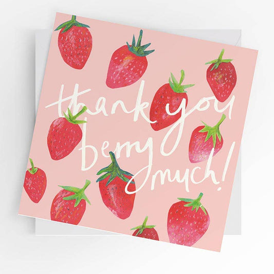 Thank you card, Thank you berry much