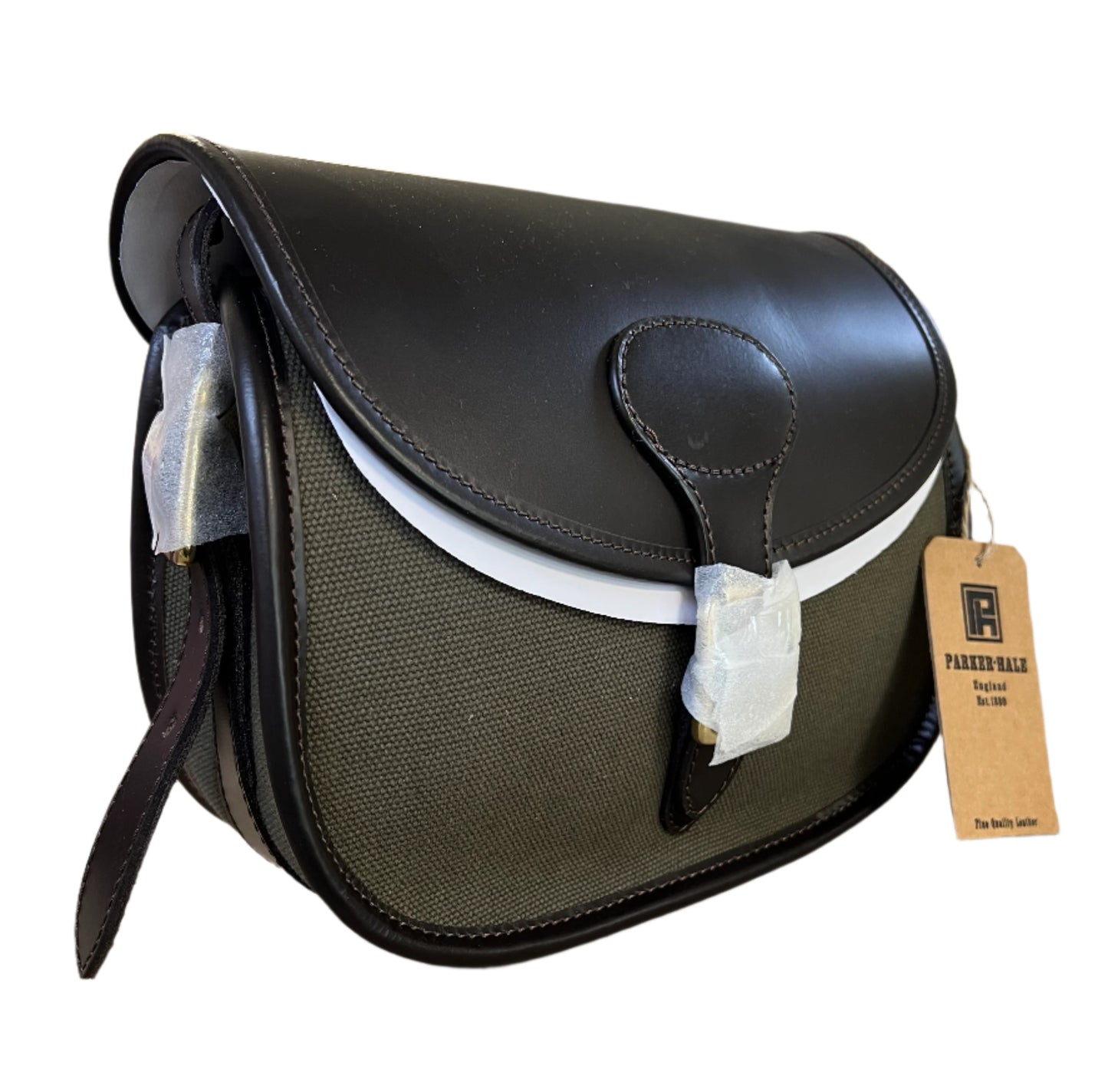 Parker Hale Alton Green Canvas and Leather Cartridge Bag