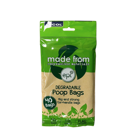 Ancol Degradable Dog Poop poo Bags 40 Pack