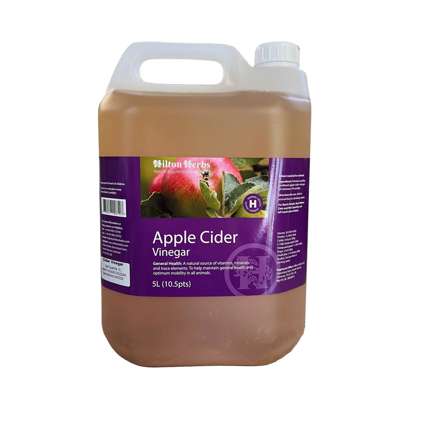 Hilton Herbs Apple Cider Vinegar 5L