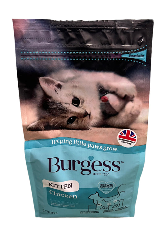 Burgess Kitten Complete Food Chicken 1.5kg