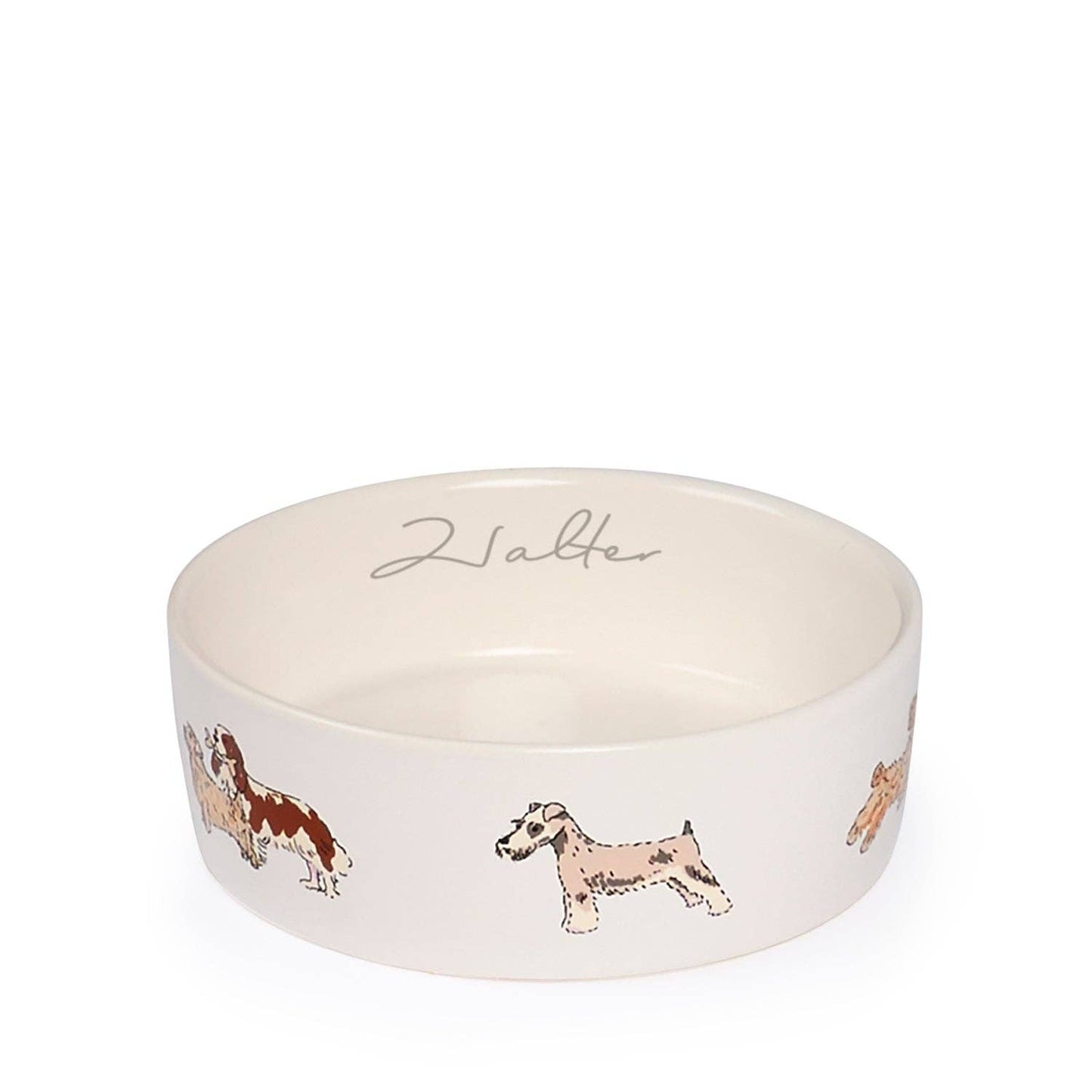 Doggy Daycare Stoneware Dog Bowl