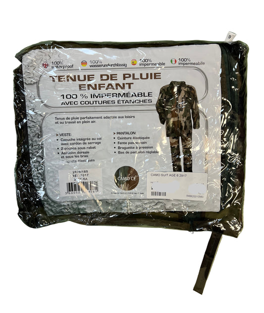 Children's Camouflage 100% Water Proof Suit