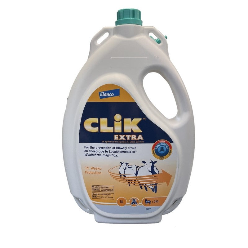Clik Extra Pour On Blowfly Prevention For Sheep – W.E. Jameson & Son Ltd