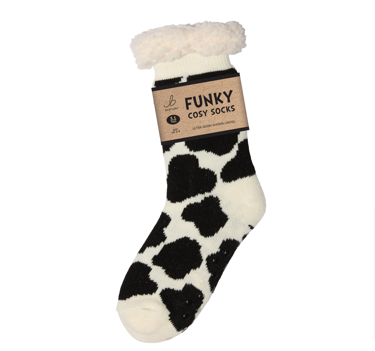 Cow Sherpa Socks