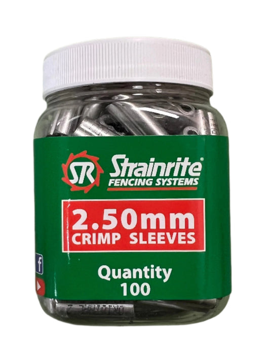 Strainrite Fencing Systems 2.5mm Crimp Sleeves Qty 100