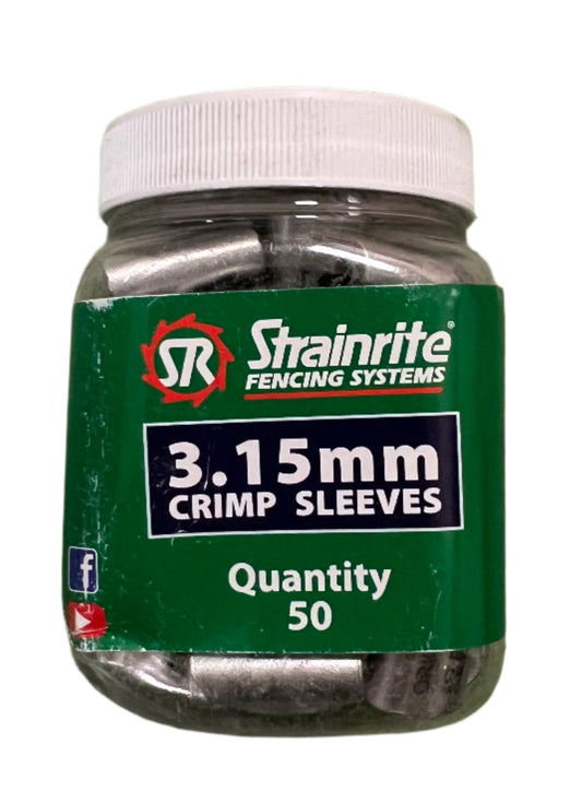 Strainrite Fencing Systems 3.15mm Crimp Sleeves Qty 50