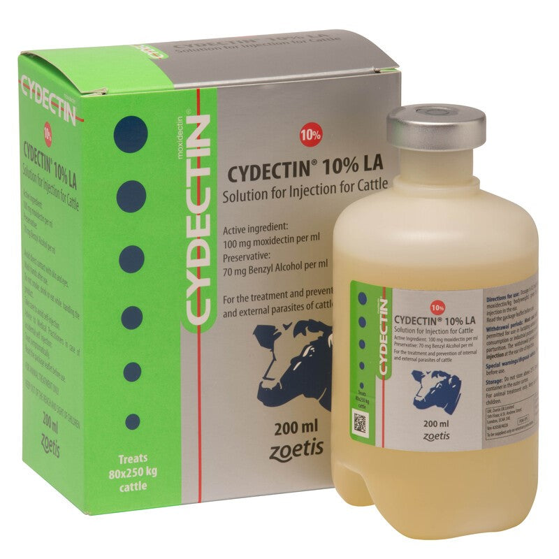 Cydectin La Cattle 10% Injection – W.E. Jameson & Son Ltd