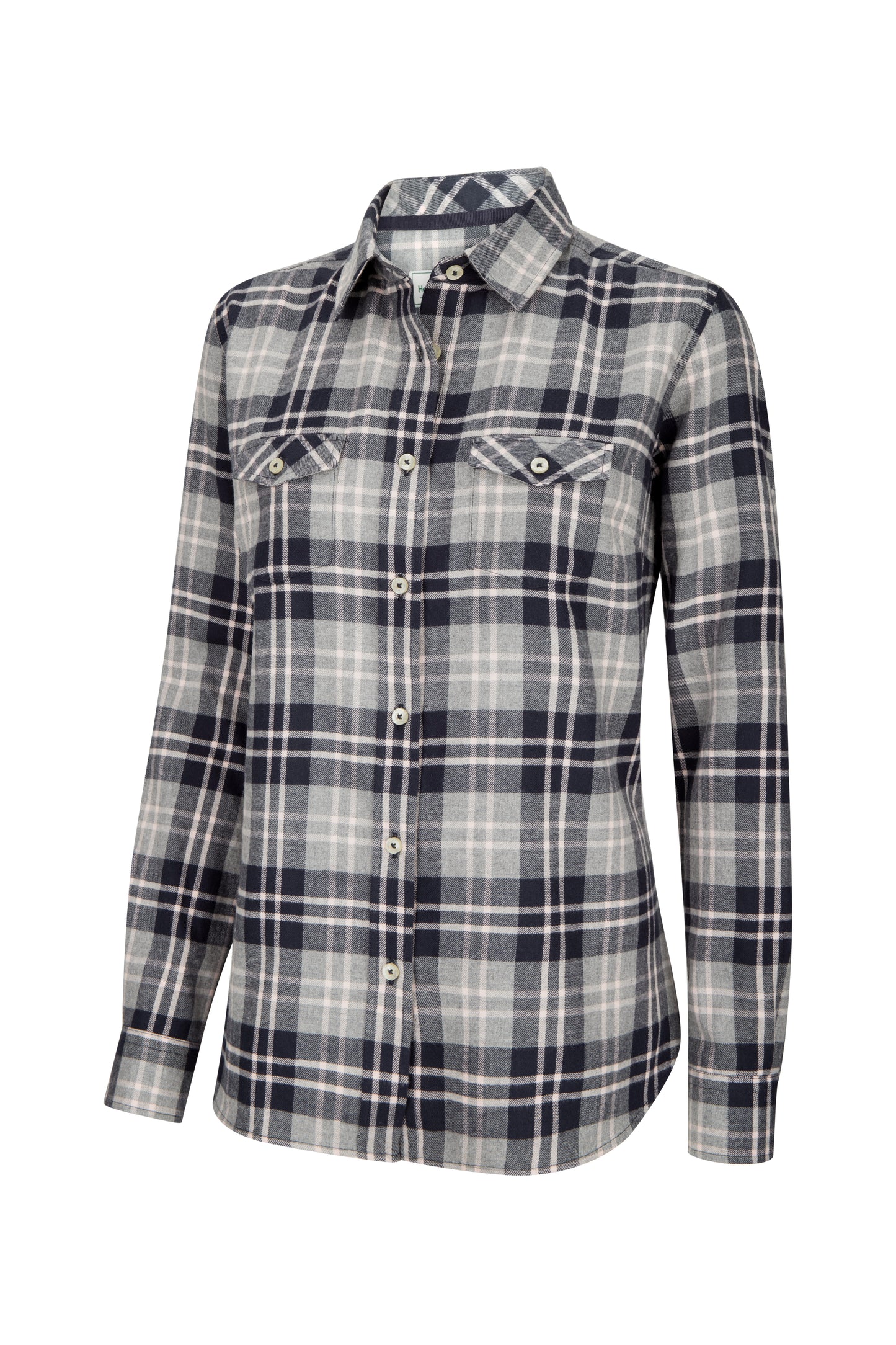 Hoggs Eilidh Ladies Flannel Shirt Navy