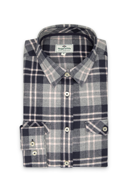 Hoggs Eilidh Ladies Flannel Shirt Navy