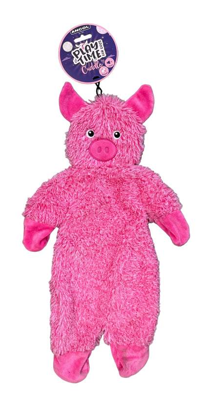 Ancol Plush Time Silent Unfilled Assorted Dog Toy