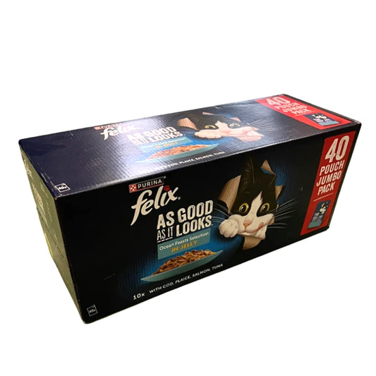 Felix Ocean Feasts in Jelly 40 Pouches