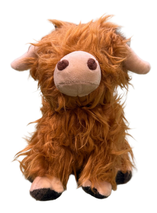 Ancol Fergus Highland Cow Plush Dog Toy