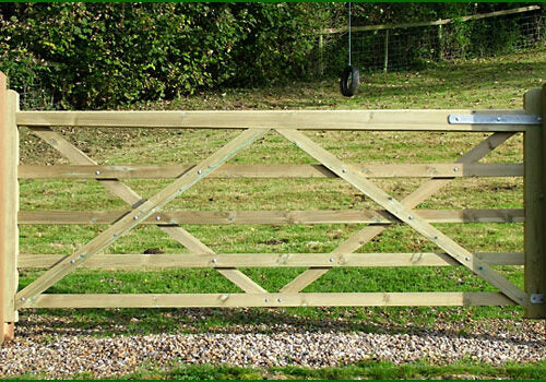 Universal 5 Bar Wooden Field Gate Various Sizes