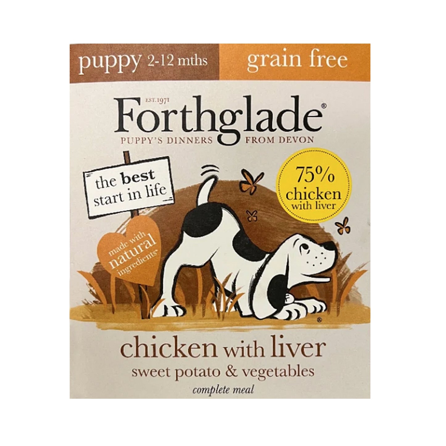 Forthglade Puppy Chicken with Liver Dog Food