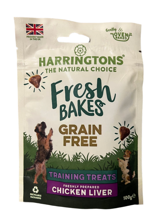 Harringtons Fresh Bakes Grain Free Chicken Liver Dog Training Treats