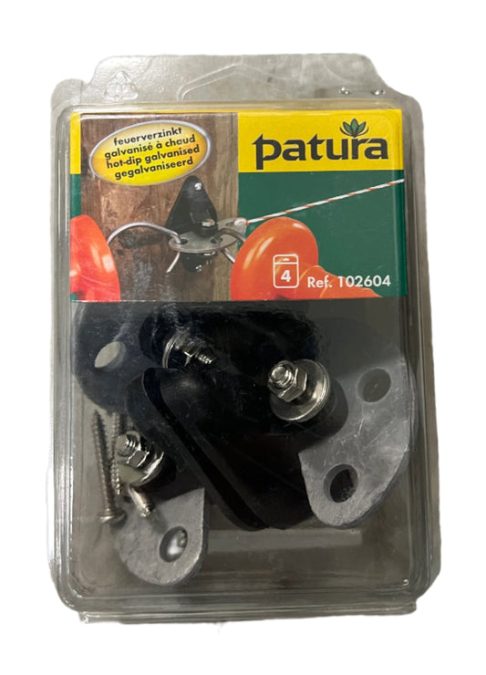 Patura Electric Fencing Gate Hand Insulator 3 Way Qty 4