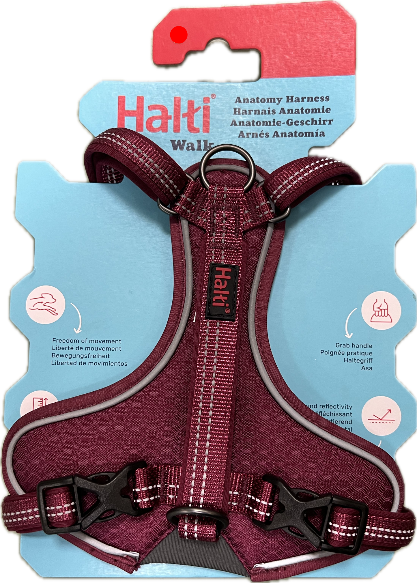 Halti Walk Dog Anatomy Harness In Teal or Magenta