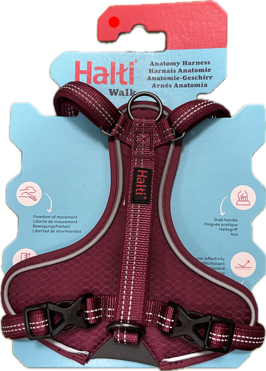 Halti Walk Dog Anatomy Harness In Teal or Magenta