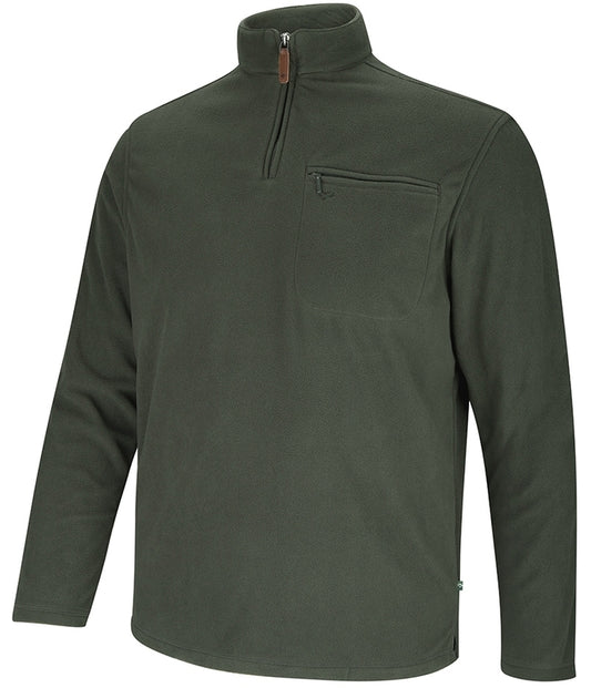 Hoggs Islander 1/4 Zip Green Fleece