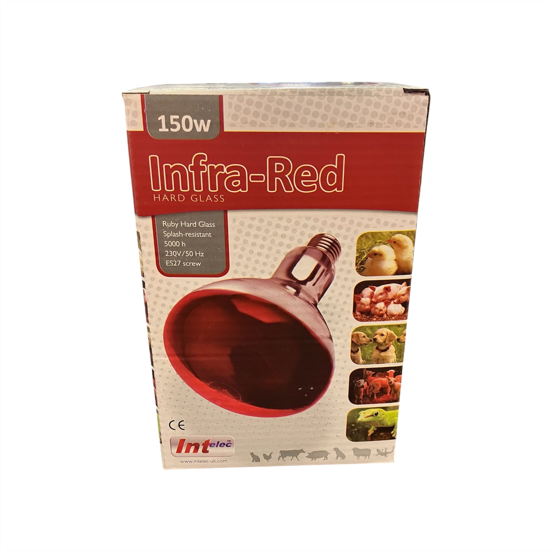 Interlec Interlec Ruby Red Infra-Red Heat Bulb 150W – W.E. Jameson & Son Ltd