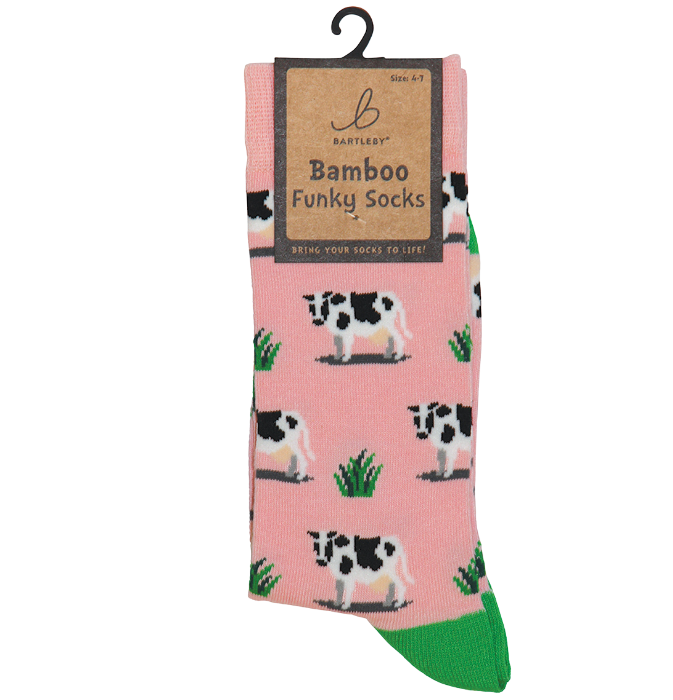 Ladies Bamboo Socks Cow