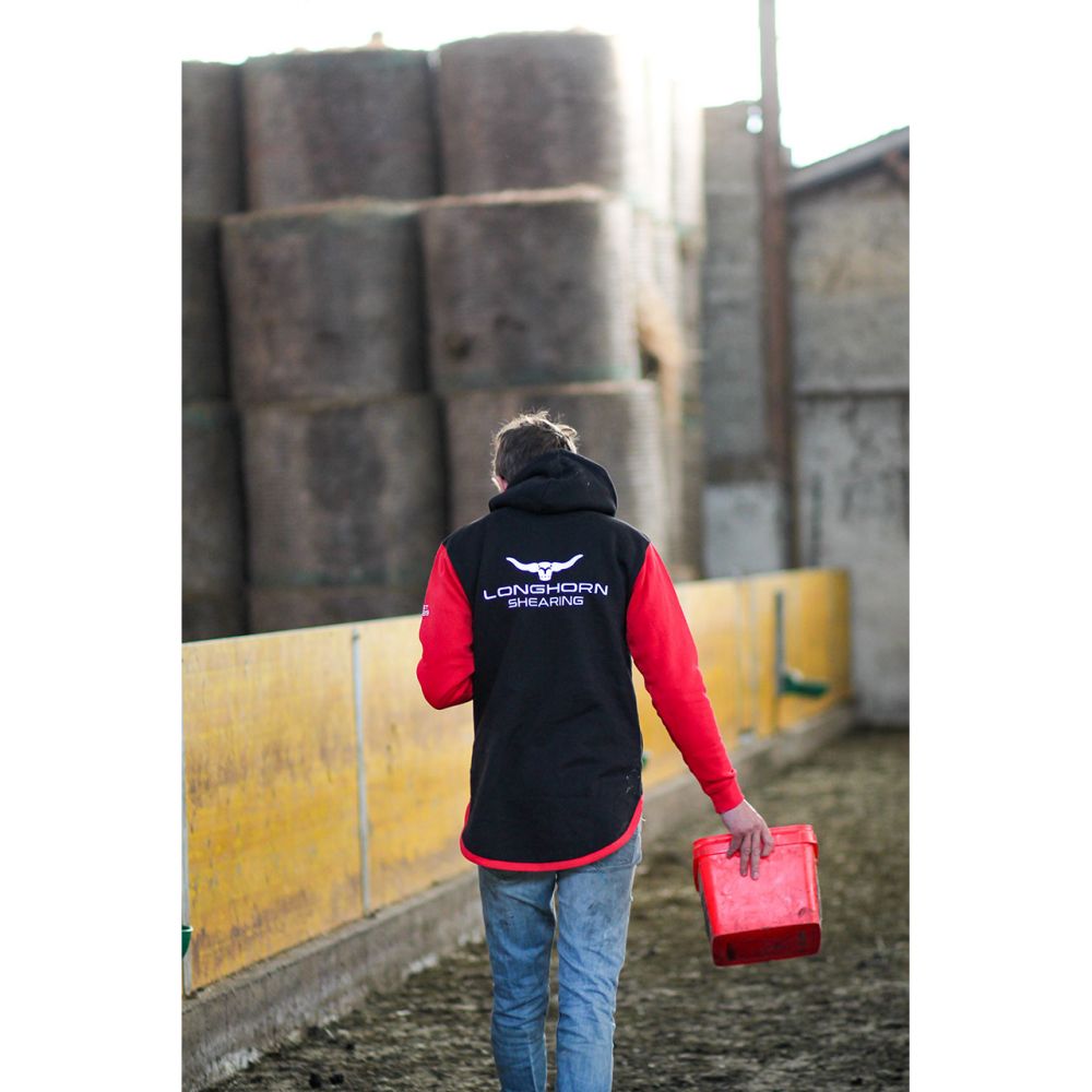 Longhorn Shearing Long Tail Hampshire Suffolk Hoodie