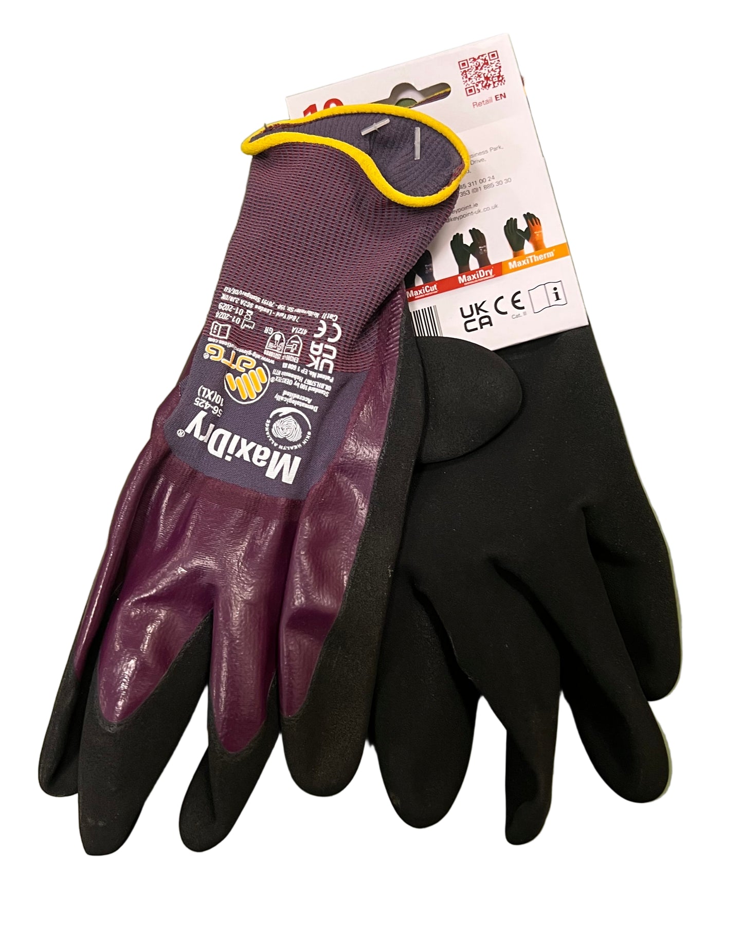 Maxi Dry Grip Tech Liquid Repellent Work Safety Gloves