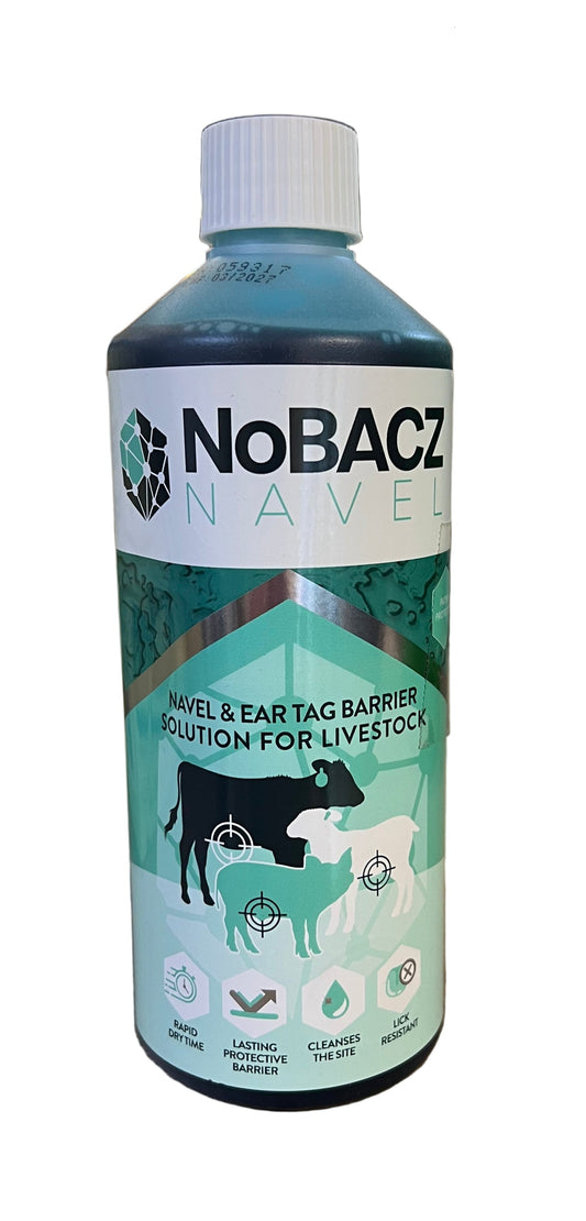 Nobacz Navel & Ear Tag Barrier Solution For Livestock