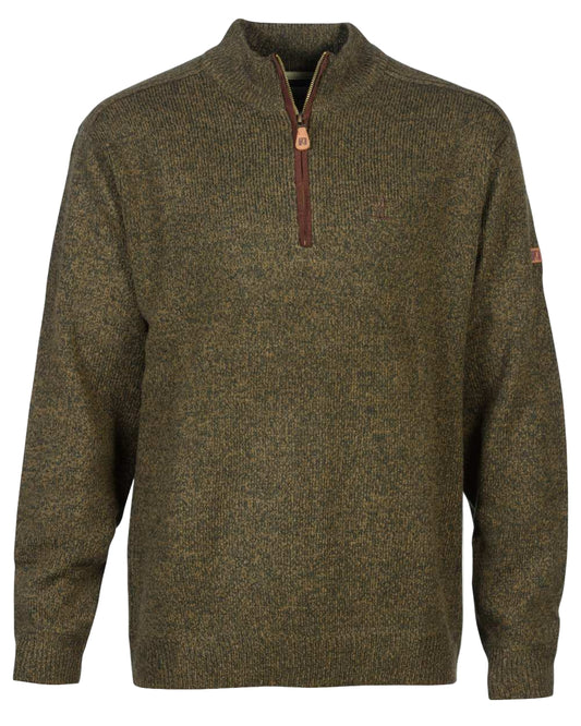 Percussion 1/4 Zip Jumper Khaki