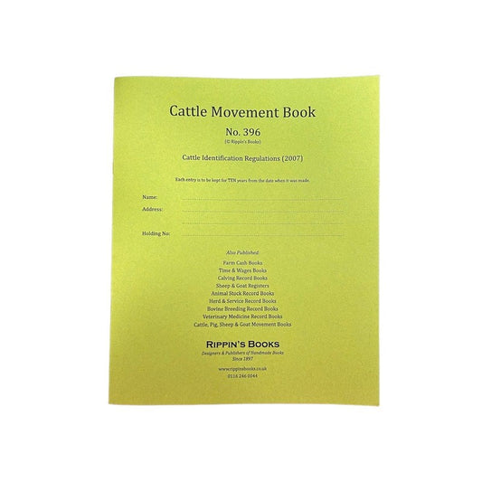 Rippins Cattle Movement Record Book