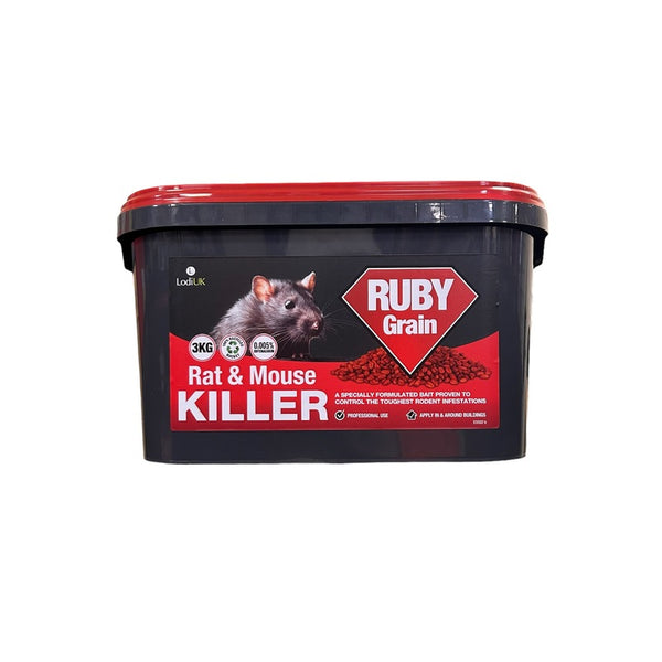 Ruby Wholewheat 3kg Rat & Mouse Killer – Professional Use Only – W.E ...