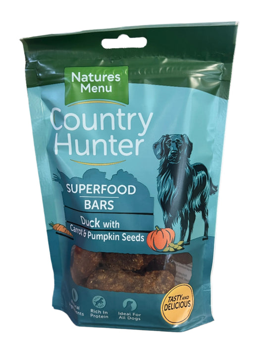 Country Hunter Superfood Dog Bars Duck With Carrot & Pumpkin Seeds