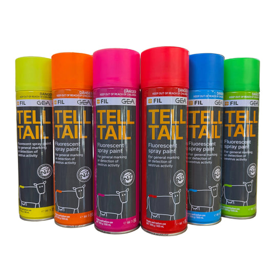 FIL Tell Tail Fluorescent Livestock Marking Spray Paint 500m