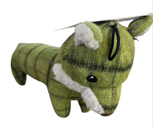 House Of Paws Tweed Plush Fox Dog Toy