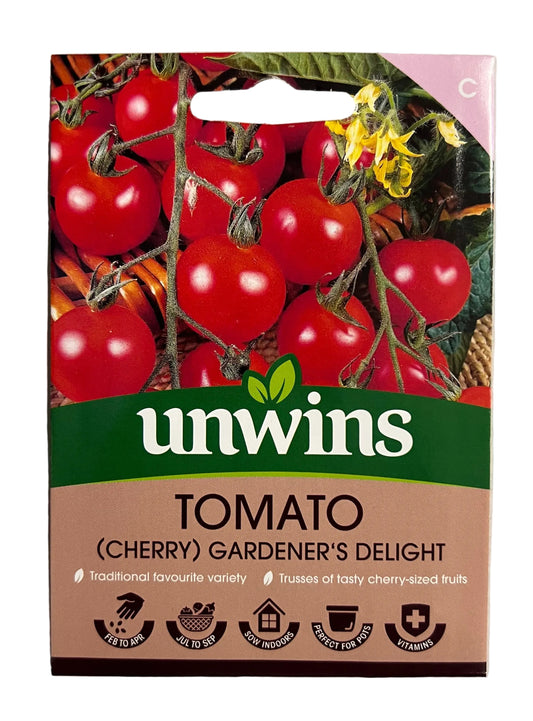 Unwins Tomato (Cherry) Gardeners Delight – Vegetable Seeds
