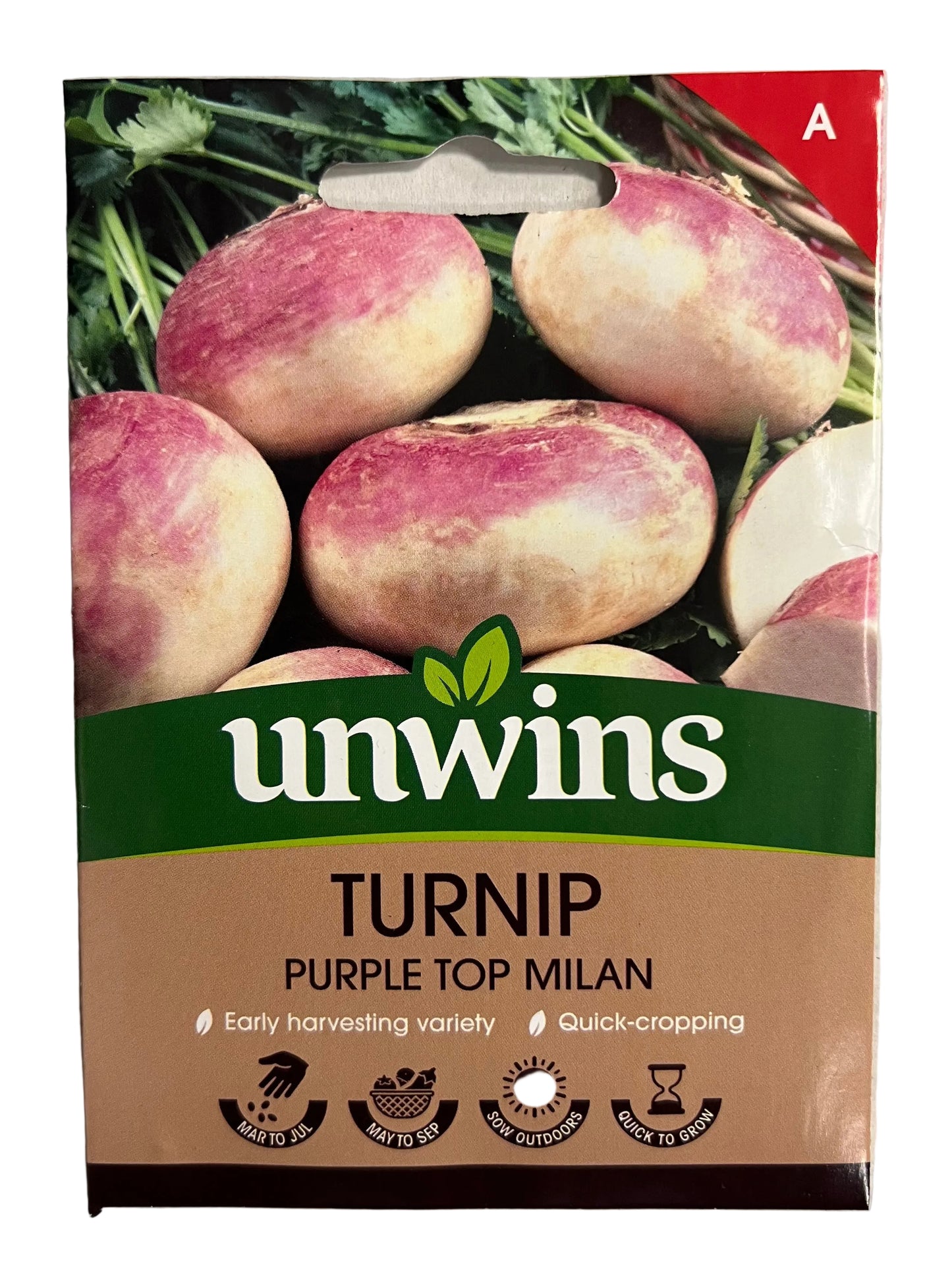 Unwins Turnip Purple Top Milan – Vegetable Seeds