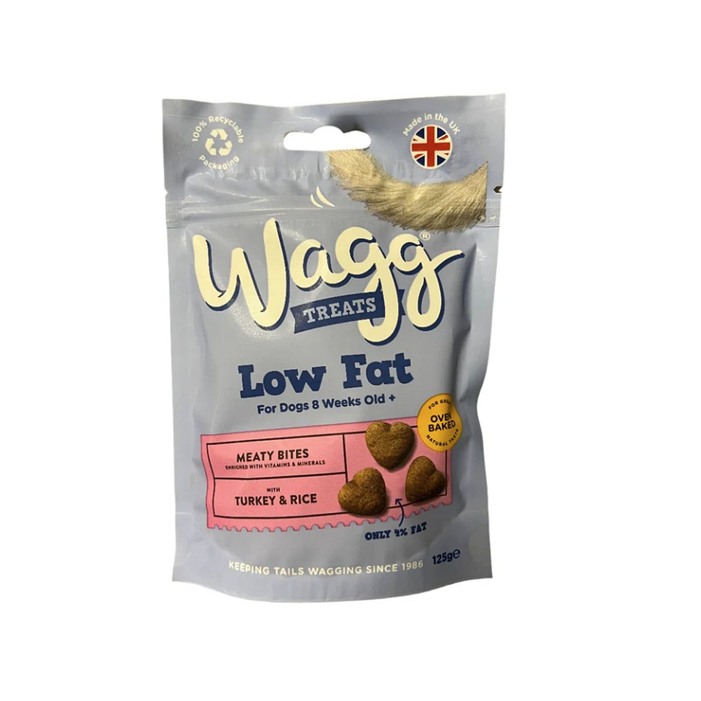 Wagg Treats Low Fat Turkey & Rice Meaty Bites 125g