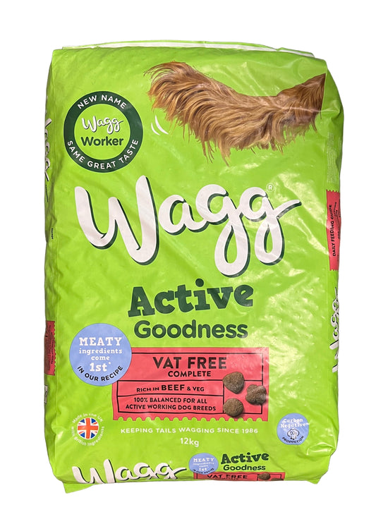 Wagg Active Goodness Beef & Veg Balanced Dog Food 12kg