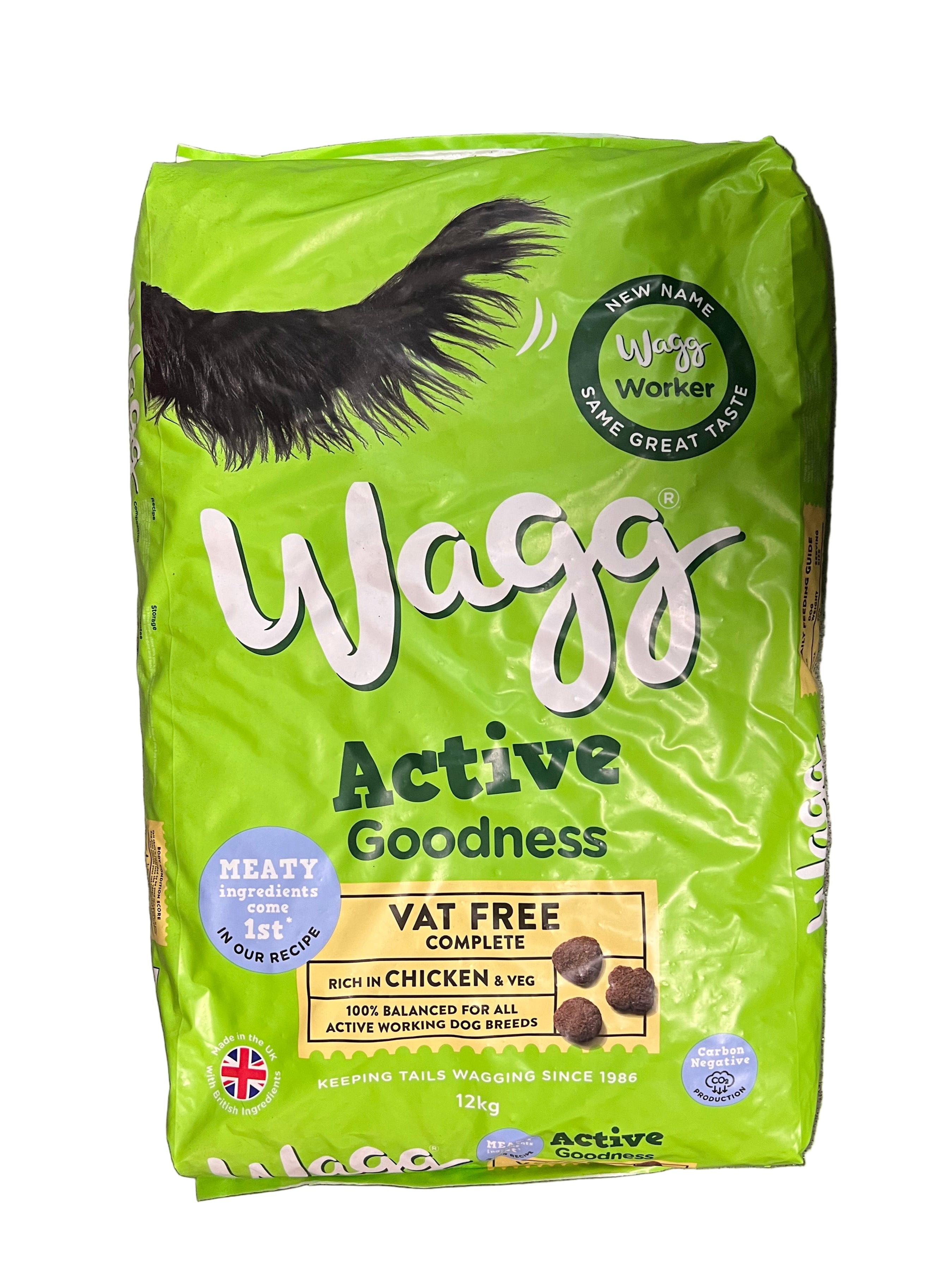 Wagg Worker Wagg Active Goodness Chicken & Veg Balanced Dog Food 12kg – W.E ...