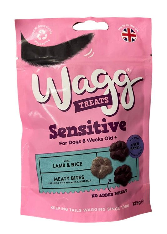 Wagg Treats Sensitive Lamb & Rice For Dogs aged 8 Weeks +