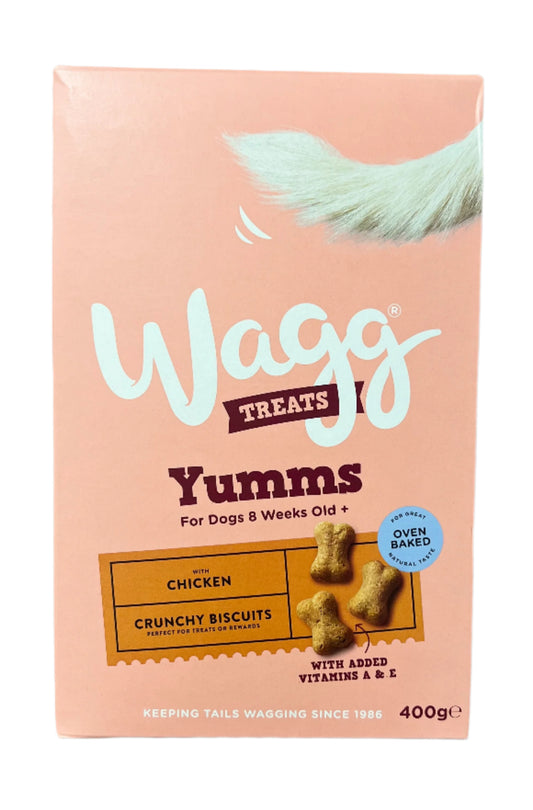 Wagg Dog Treats Yumms Chicken Crunchy Biscuits
