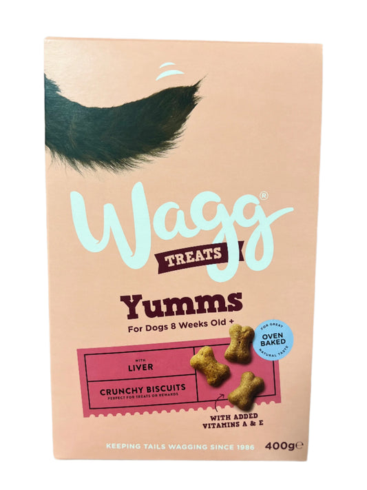 Wagg Dog Treats Yumms Liver Crunchy Biscuits