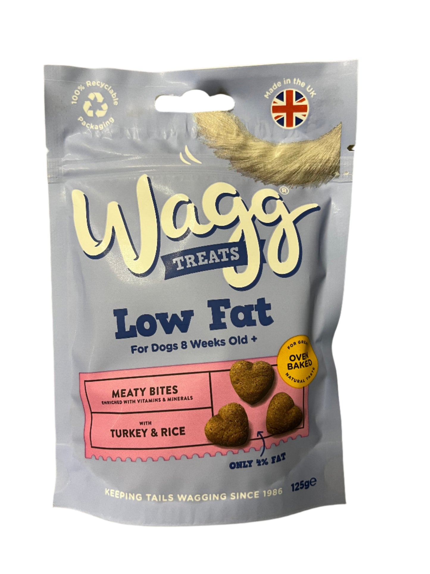 Wagg Treats Low Fat Turkey & Rice For Dogs aged 8 Weeks +