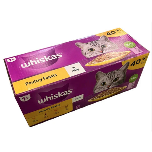 Whiskas Poultry Feasts in Jelly 40 Pouches