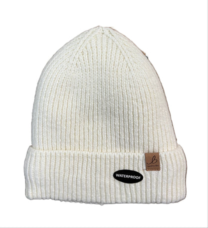 Bartleby Plain Waterproof Thermal Sherpa Lined Hat – Blue, Salmon, White (One Size)